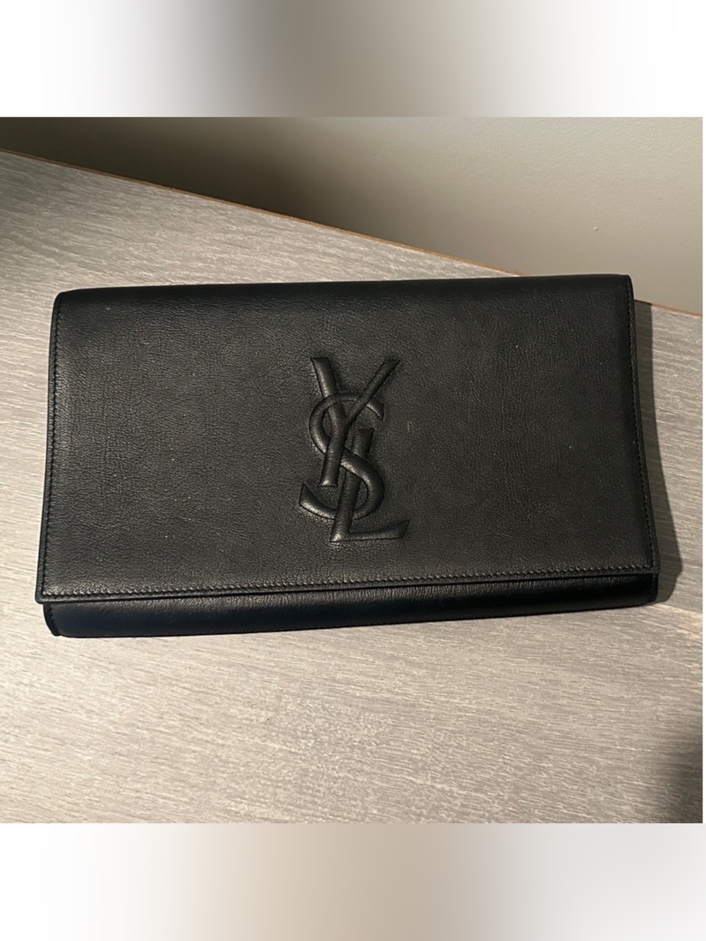 Saint Laurent Black YSL Clutch